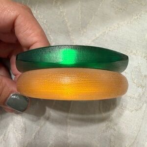Alexis Bittar set of 2 lucite bracelets